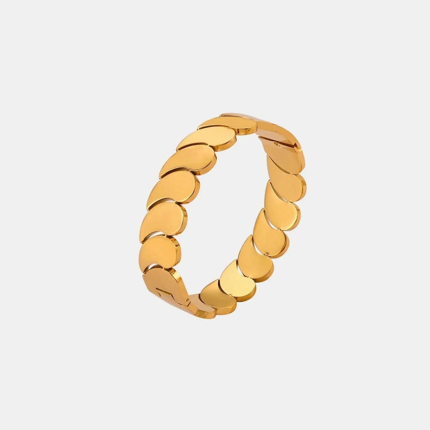 Gold-plated titanium bracelet - Love Salve